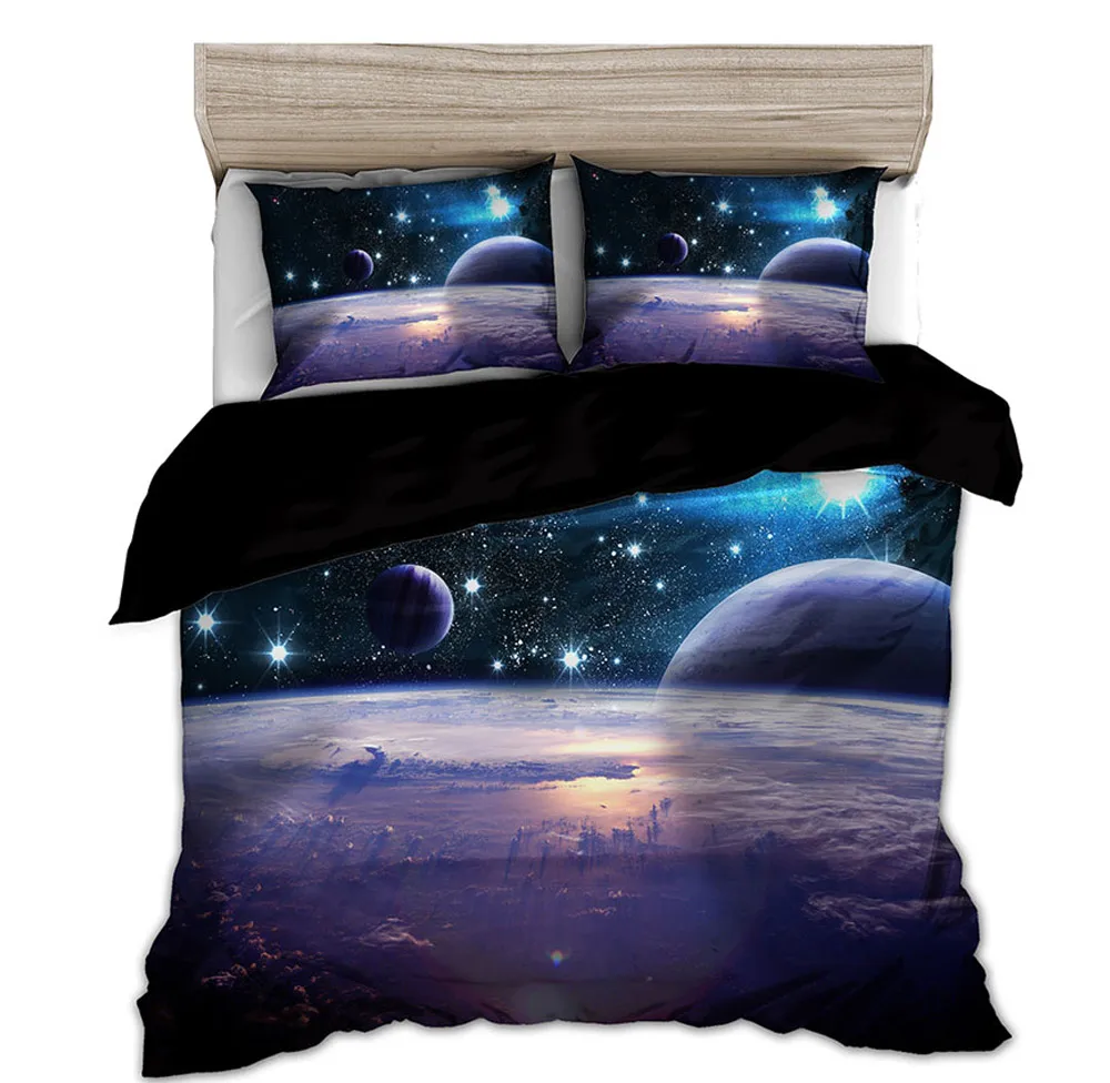 Linen Duvet Cover - Space star 3d Galaxy Duvet Cover