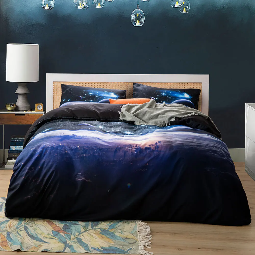 Space star 3d Galaxy Duvet Cov - Linen Duvet Cover ulasan dan harga