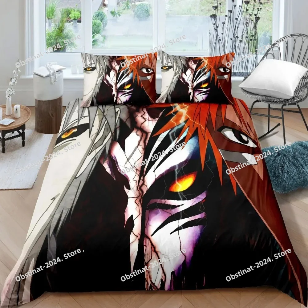 3D Bleach Kurosaki Ichigo Bedd - Linen Duvet Cover ulasan dan harga