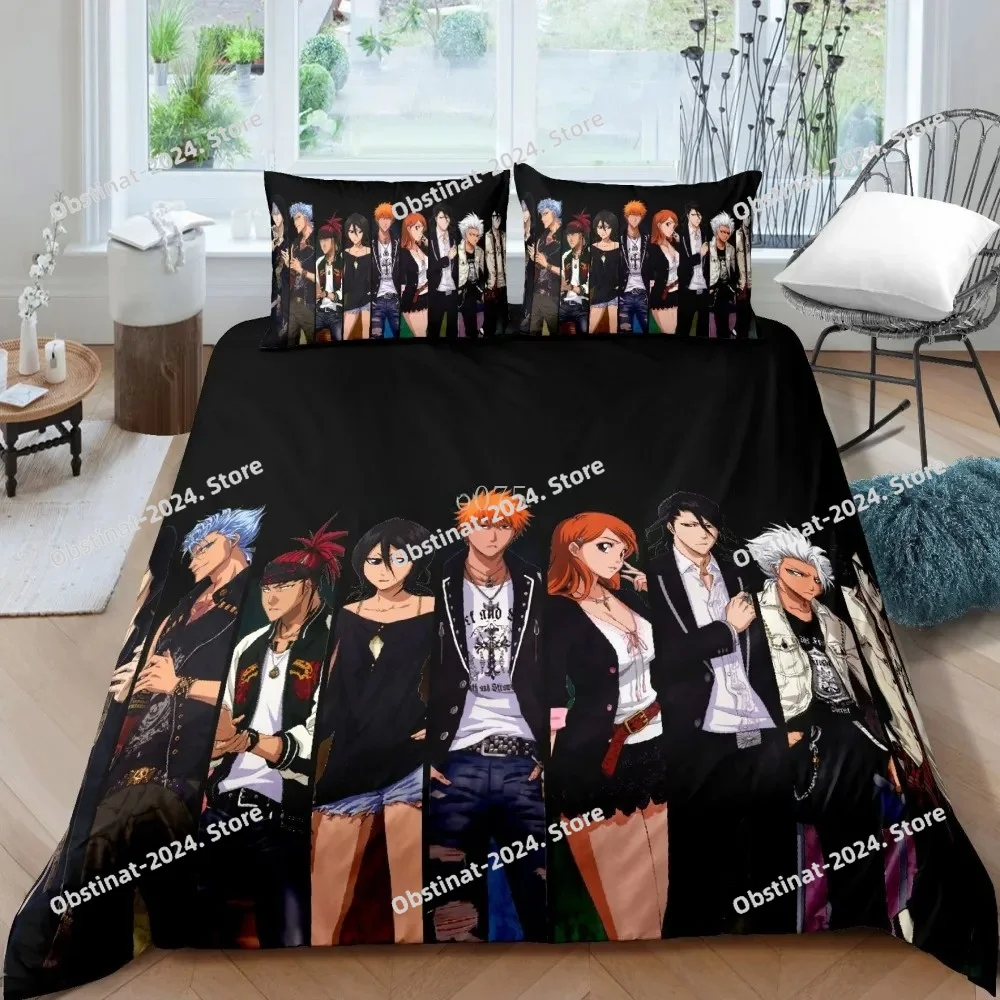3D Bleach Kurosaki Ichigo Bedd - Linen Duvet Cover ulasan dan harga