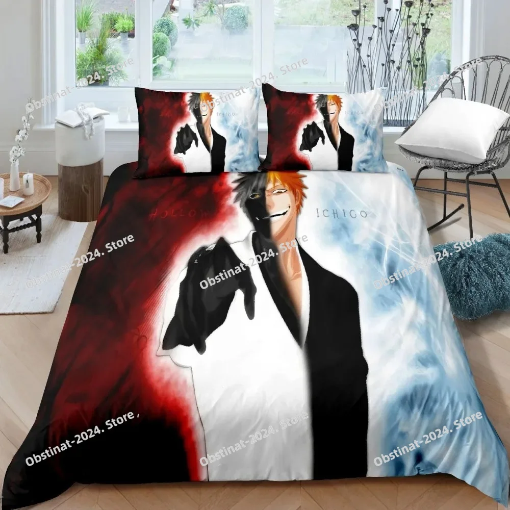 3D Bleach Kurosaki Ichigo Bedd - Linen Duvet Cover ulasan dan harga