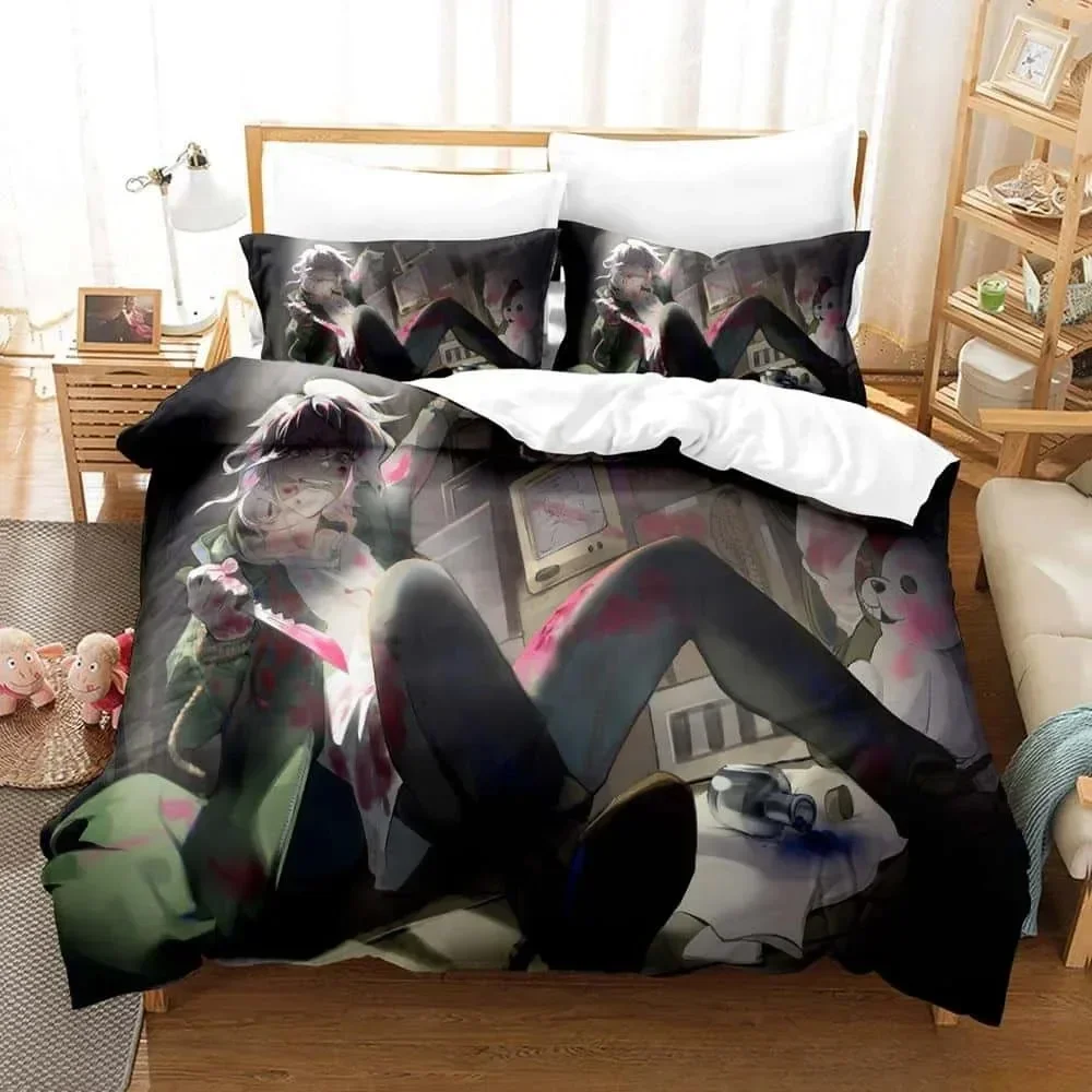 3D Danganronpa V3 Y2k Girls co - Linen Duvet Cover ulasan dan harga