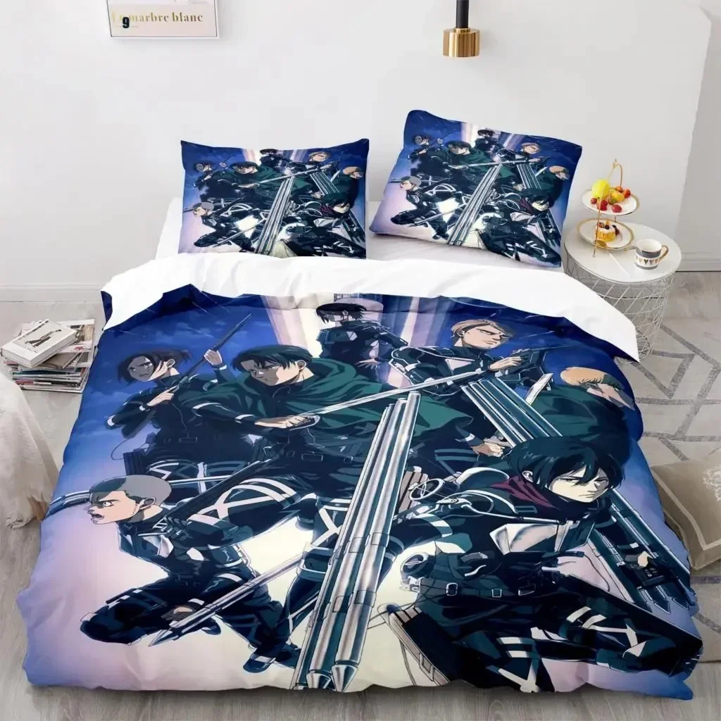 Anime Attack On Titan Home Tex - Linen Duvet Cover ulasan dan harga