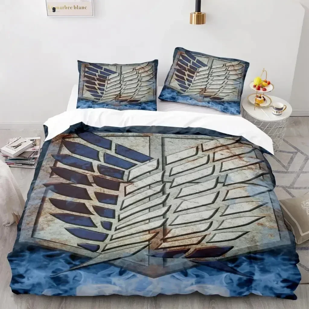 Anime Attack On Titan Home Tex - Linen Duvet Cover ulasan dan harga