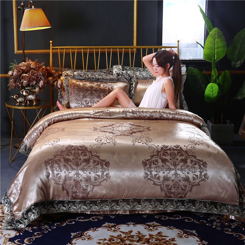 European Classical Luxury 4PCS - Linen Duvet Cover ulasan dan harga