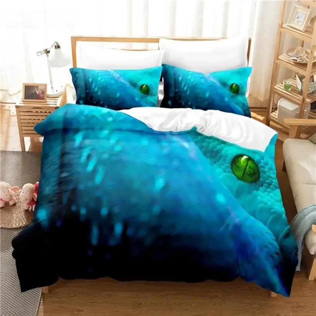 Green Snake Bedding Set Duvet  - Linen Duvet Cover ulasan dan harga